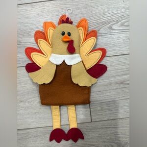Colorful Turkey Wall Hanging or Wine Bottle Cover